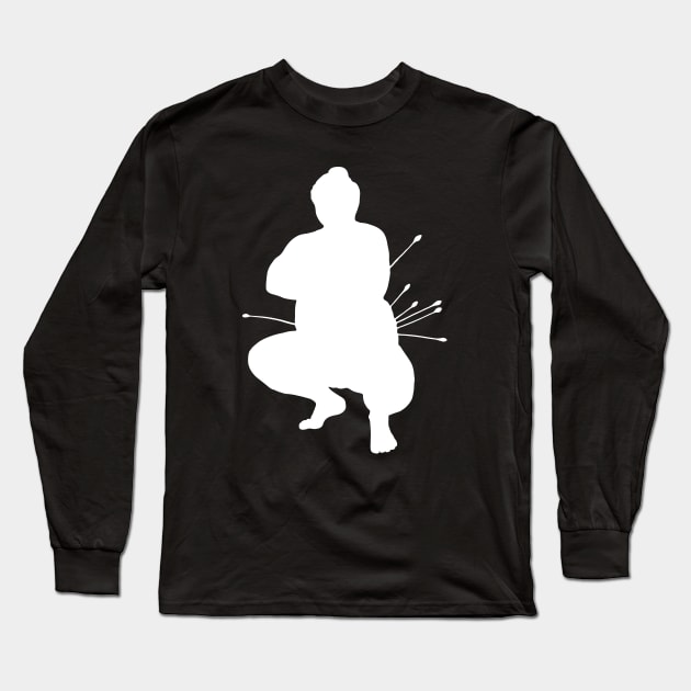 Sumo Silhouette Long Sleeve T-Shirt by KC Happy Shop